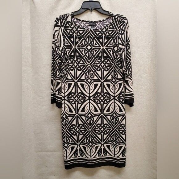 Enfocus Studios Black and White Dress in Size 8 - Picture 2 of 6